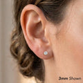 14K White Gold Spiral Engraved Ball Stud Earrings with Pushback Closure and Hand-Engraved Diamond-Cut Details