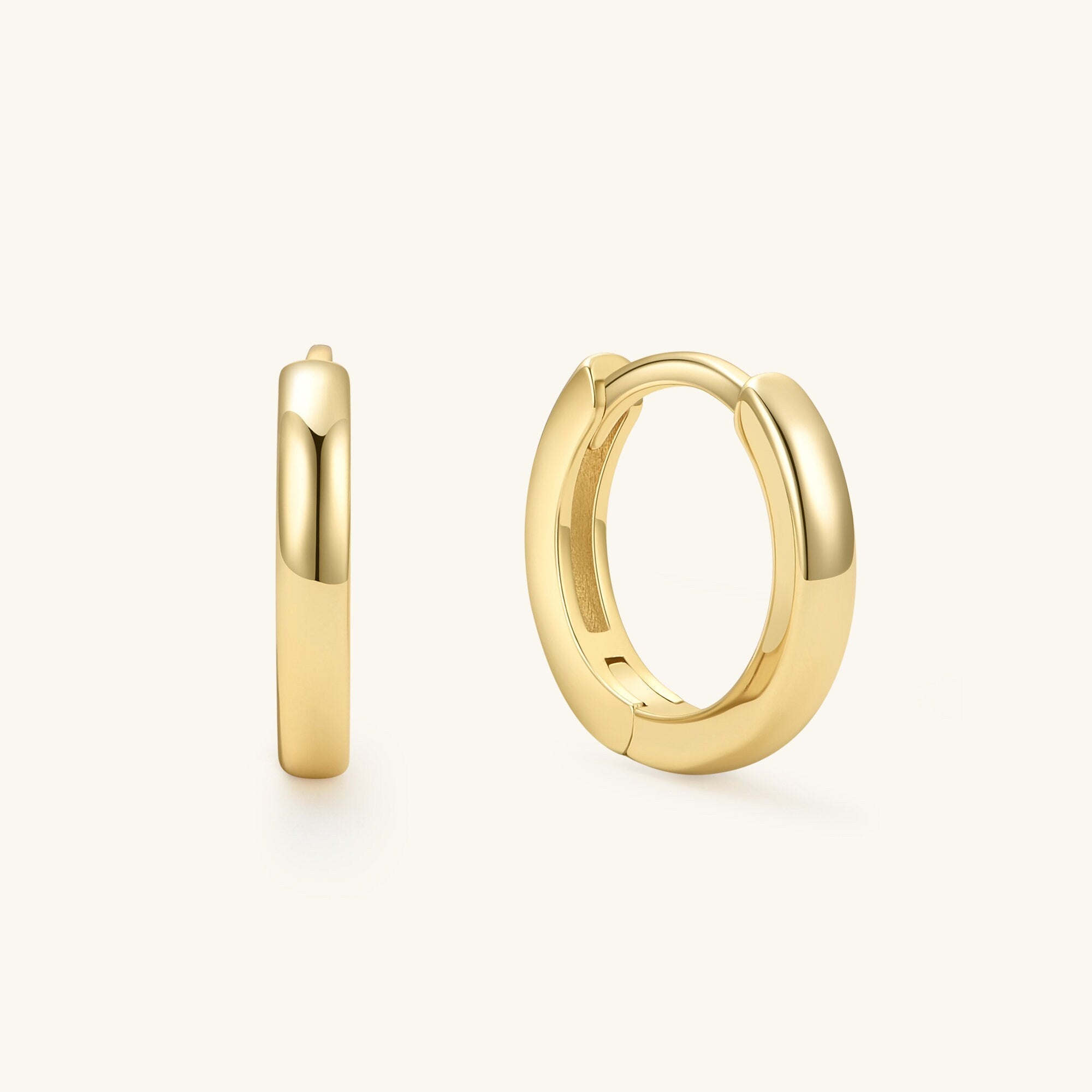 Elegant Gold Hoop Earring Set - Small Huggie Hoops