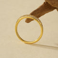 Minimalist Geometric Circle Ring – 18K Gold & Platinum Plated Silver