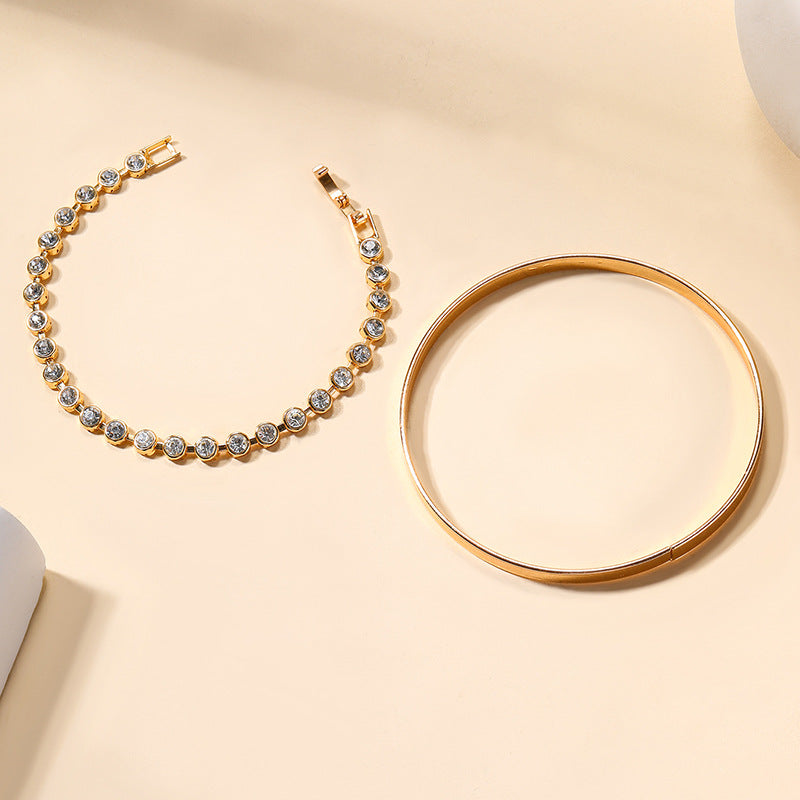 Vintage Jewelry Gold Diamond Bracelet