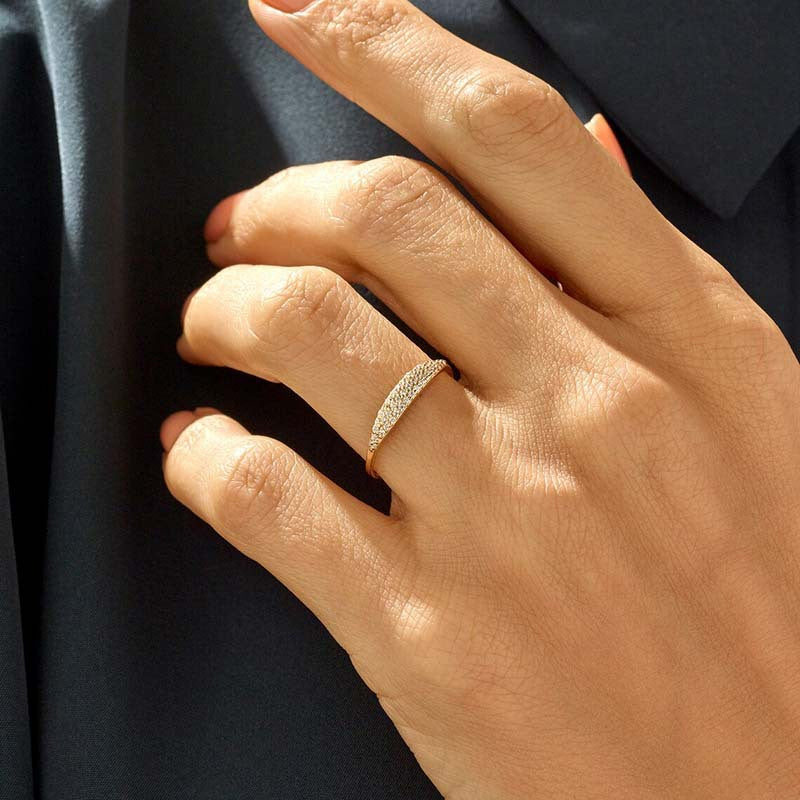 Minimalist Geometric Circle Ring – 18K Gold & Platinum Plated Silver