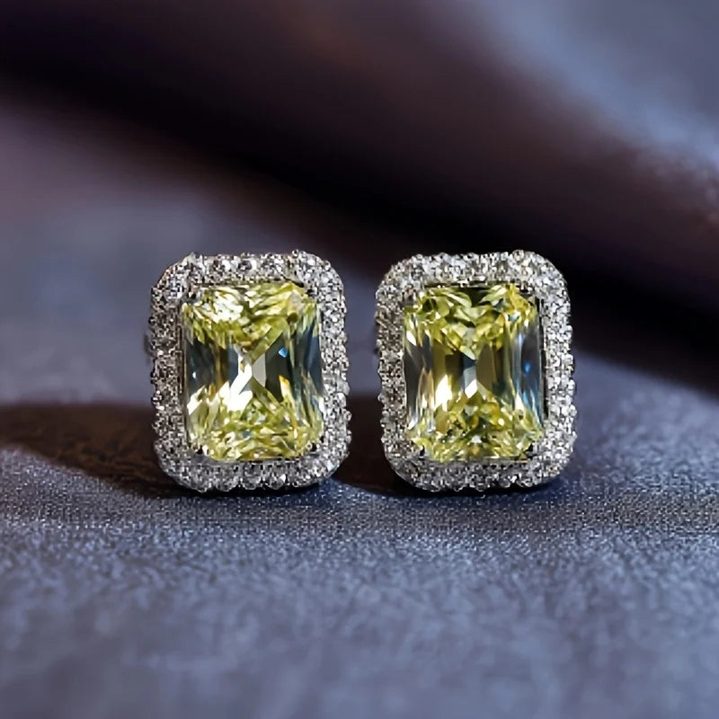 SGARIT 925 Sterling Silver Natural Sky Blue Topaz Earrings 