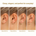 10K Yellow Gold round Diamond-Cut Hoop Earrings, Hand Engraved All around Hoops