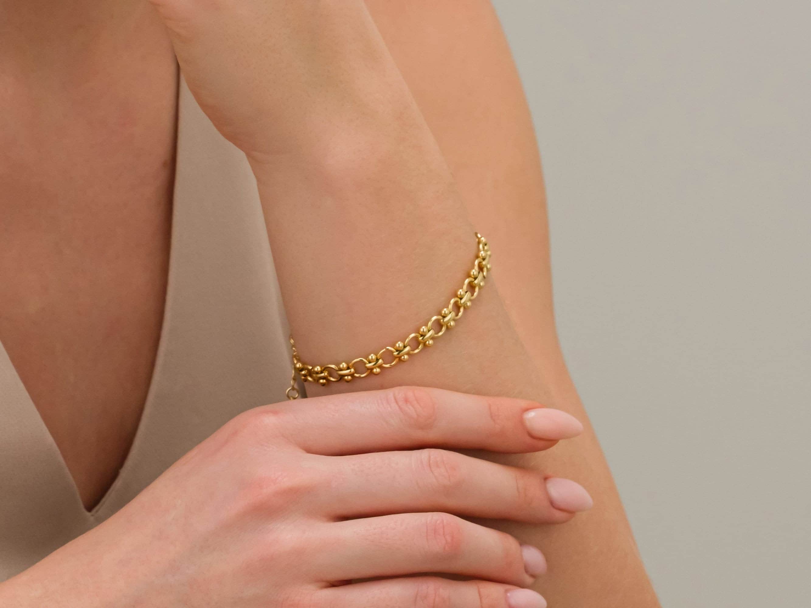 18k Gold filled Chain Bracelet for Women