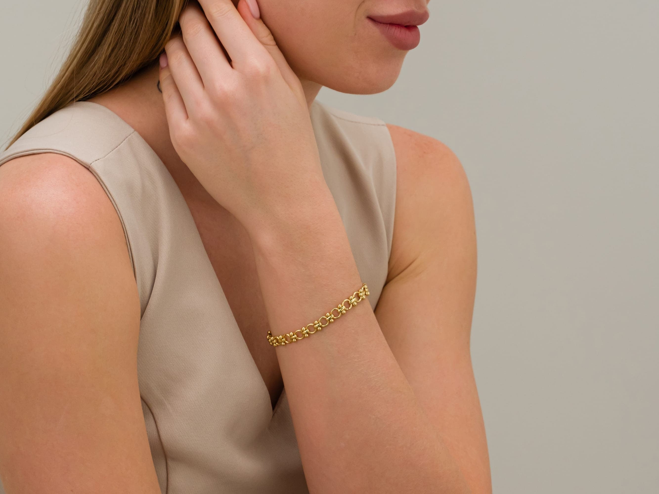 18k Gold filled Chain Bracelet for Women