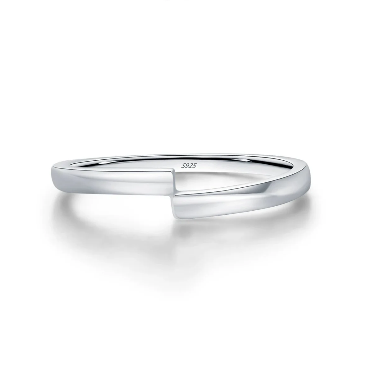  S925 Sterling Silver Simple Design Line Ring