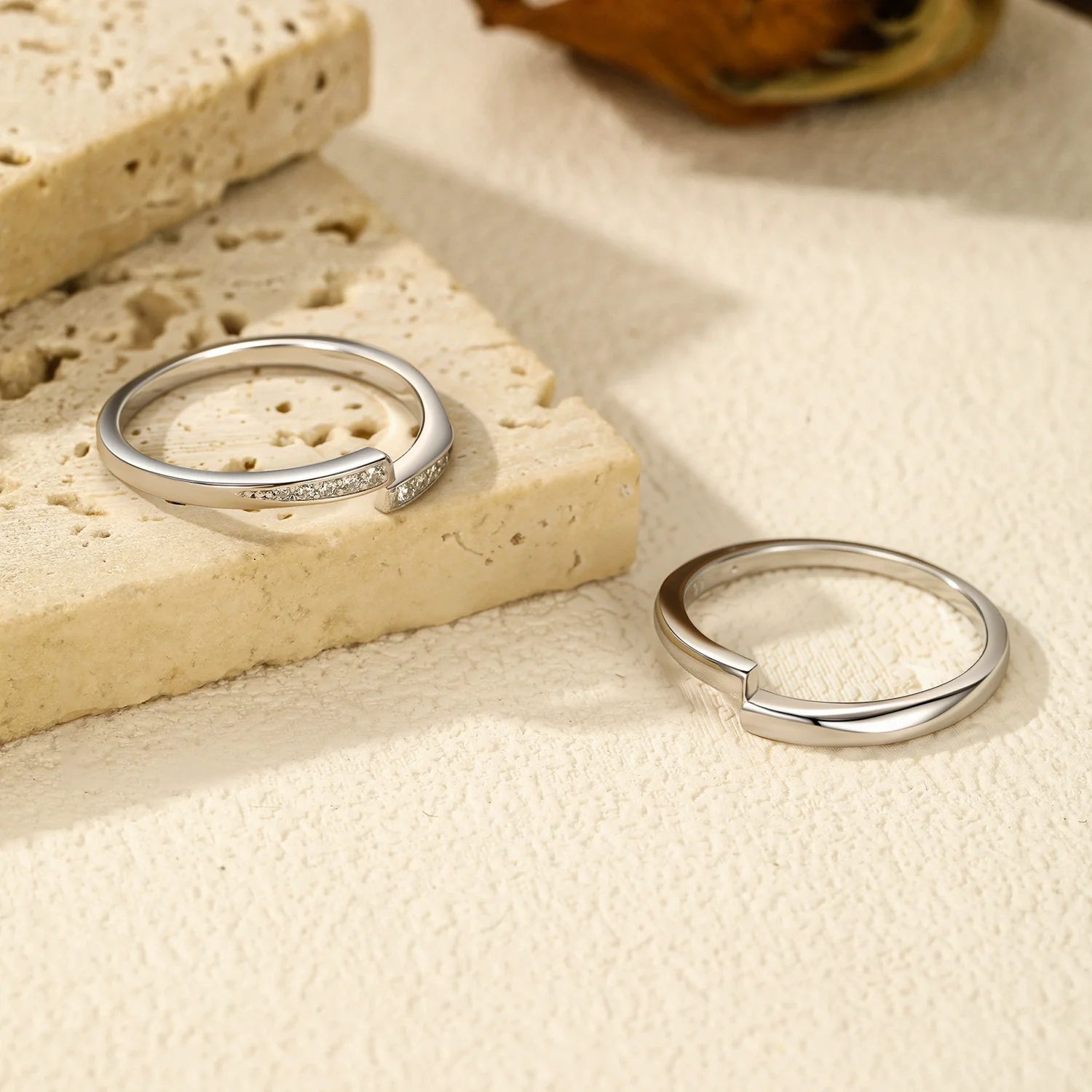  S925 Sterling Silver Simple Design Line Ring
